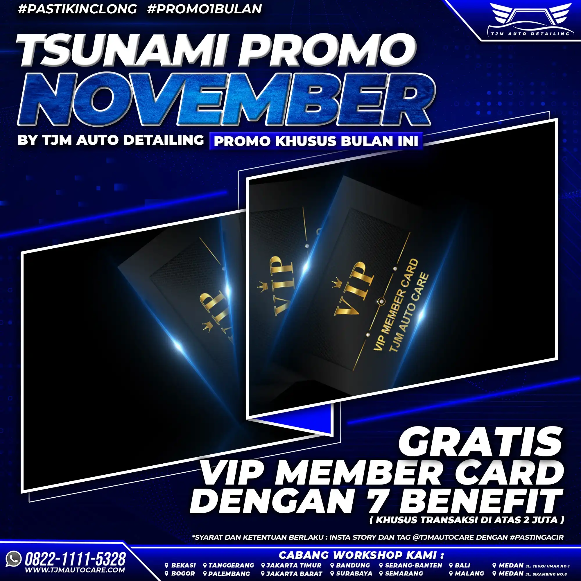 GRATIS VIP MEMBER CARD DENAGN 7 BENEFIT (JABO)